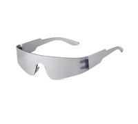 WNCKSQ Sunglasses Women Men Fashion Punk Rimless Sun Glasses Sports One-piece Lenses Goggle Uv400(C4)