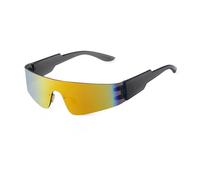 WNCKSQ Sunglasses Women Men Fashion Punk Rimless Sun Glasses Sports One-piece Lenses Goggle Uv400(C5)