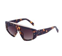WNCKSQ Trendy Cat Eye Shield Sunglasses Men And Women Punk Square Metal Shades Vintage Driving Outdoor Eyewear UV400,C5LeopardBrown