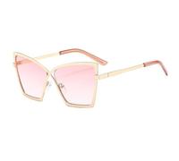 WNCKSQ Trendy Oversized Square Sunglasses Women Butterfly Frame Shades Glasses Vintage Metal Eyewear,C5GoldGradientPink