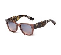 WNCKSQ Trendy Square Sunglasses for Women and Men Retro Vintage 70s Sun Glasses Shades Black Tortoiseshell Frame Uv Protection(C3 Brown Blue)