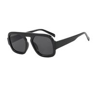 WNCKSQ Trendy Square Vintage Retro Sunglasses Women Ocean Lens Uv400 Big Frame Shades Sun Glasses for Outdoor Casual Female(C7)