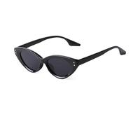 WNCKSQ Vintage Cat Eye Triangle Rivet Sunglasses Retro Trendy Small Frame Olive Green Sun Glasses Fashion Summer Eyewear Uv400(C4)