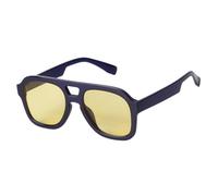 WNCKSQ Vintage Retro Women Men 70s Avaition Sunglasses Classic Trendy Square Sung Glasses for Ladies Yellow(C9)
