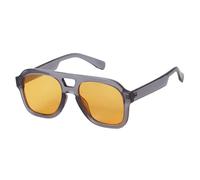 WNCKSQ Vintage Retro Women Men 70s Avaition Sunglasses Classic Trendy Square Sung Glasses for Ladies Yellow(C6)