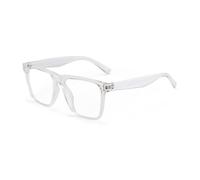 WNCKSQ Vintage Square Glasses Men Women Retro Computer Fake Clear Glasses,transparent