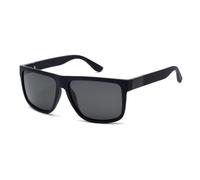 WNCKSQ Vintage Square Men Women Sunglasses Polarized Striped legs Metal Decoration UV400,c2 dark blue grey,1