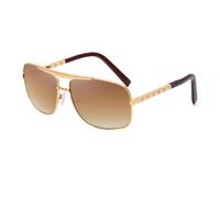 WNCKSQ Vintage Square Sunglasses Men Metal Frames Sun Glasses for Male Fashion Rectangular Sunglass,C2Brown
