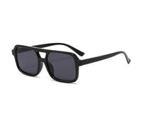 WNCKSQ Vintage Tortoiseshell Square Sunglasses Women Men Retro Trendy Blue Orange Sunglasses Male(C1)