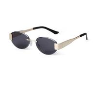 WNCKSQ Women Frameless Oval Sunglasses Diamond Cut Uv400 Protection Gradient Rimless Sun Glasses(C6)