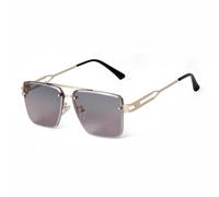 WNCKSQ Women Men Diamond Cut Fashion Sunglasses Gradient Uv400 Rimless High End Big Sun Glasses for(C3)