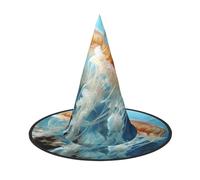 WNCLKF Sea Animal Jellyfish print Halloween hat parties, carnivals hat dances, cosplay. Costume Witches Party Adult