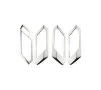 WNCXSA Console Panel Trim for T-ROC for TROC 2018-2024 Inner Door Handle Cover Sticker Trim Stainless Steel Car Accessories Console Decoration Sticker