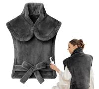 Wndy's Dream Electric Heating Pad for Back Neck and Shoulders Pain Relief, (70x90cm) Thickened Version Heated Warmer Therapy Warp with Waist Strap, 5 Heat Levels, Auto-Off Timer