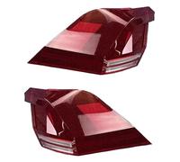 Wnfmjqe Brake Warning Light For VW For Tiguan L 2017 2018 2019 2020 2021 High Configuration Rear Outer Taillight Shell Tail Lamp Cover Brake Lights Mask(Outside A Pair)