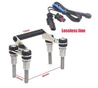 Wnfmjqe Phone Holder For BMW F750GS F800GS F700GS F850GS R1200R 12mm Handlebar Mobile Phone Navigation Bracket USB Phone Charging(E)