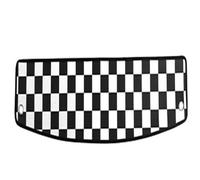 Wnfmjqe Rear Trunk Parcel Shelf Car Trunk Window Pad For Mini For Cooper E/SE J01 EV For Aceman J05 2024 2025 Auto Interior Styling Decoration Luggage Cover(Black and white grid,J-01)
