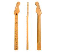 WNFQJJRM Matte Yellow 22-fret Electric Guitar Neck Replacement DIY Guitar Parts Maple Fretboard Bolt On for Electronic Guitar Lovers