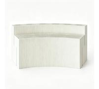 WNGJZZYC Foldable Double-Layer Display Table, Retractable Pop Up Accordion Design Trade Show Table for Shopping Mall Retail Promotion Exhibition(White,200x73x90cm/79x29x35in)