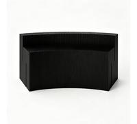 WNGJZZYC Foldable Double-Layer Display Table, Retractable Pop Up Accordion Design Trade Show Table for Shopping Mall Retail Promotion Exhibition(Black,200x73x90cm/79x29x35in)