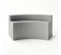 WNGJZZYC Foldable Double-Layer Display Table, Retractable Pop Up Accordion Design Trade Show Table for Shopping Mall Retail Promotion Exhibition(Gray,200x73x90cm/79x29x35in)