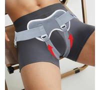 WNGJZZYC Hernia Truss for Men, Adjustable Support Belt with Dual Silicone Gel Pads & 6-Point Strapping System, for Inguinal Hernia Management