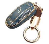 WNILIAN for Tesla Key Fob Cover TPU Key Case with Keychain Protection Accessories Compatible with Tesla Model X Smart Key