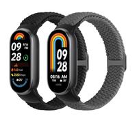 WNIPH Braided Strap for Xiaomi Smart Band 10/Xiaomi Smart Band 9/Xiaomi Smart Band 8 Straps for Women Men, Elastic Adjustable Woven Replacement Bands for Mi Band 10/9/8