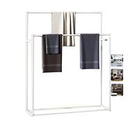 WNJJ Stand Alone Towel Holder, 2 Tier Freestanding Towel Rack Stand, 40-Inch Metal Towel Drying Rack Ladder for Bathroom/kitchen/bathtub It's so kind of you To pursue happiness