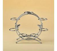 WNJZ Gorgeous Sturdy Metal Sphere Display Stand Marble Crystal Ball Holder Globe Display Room and Office Decor Egg Celestial (Round 7balls Stand S)