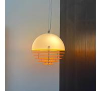 WNLIANGLE Chinese Vintage Hanging Lamp Cream Style Sunset Orange Dining Room Pendant Light Lamp Bar Island Designer Model Water Bar Chandelier Glass Acrylic Balcony Bedroom Bedside Lighting Fixtures