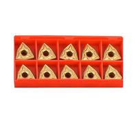 WNMG 432 CNC Carbide Insert Blade, 10PCS Lathe Turning Tool, High Density Coating for Precision Machining, WNMG0804 Carbide Inserts with Stainless Steel Material for Milling and Tu