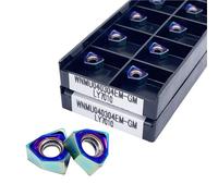 WNMU040304 WNMU060408 WNMU080608 LY7010double-sided Hexagonal 90 Degree Right Angle Fast Feed MFWN Carbide Inserts(WNMU040304-GM LY7010)