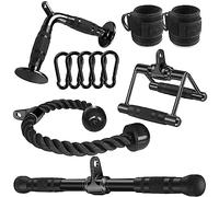 WNOEY Cable Machine Attachment Set, Multi-Functional Gym Cable Attachments, Heavy Duty Cable Attachments for Home Gym Fitness Workout