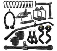 WNOEY Cable Machine Attachment Set, Multi-Functional Gym Cable Attachments, Heavy Duty Cable Attachments for Home Gym Fitness Workout
