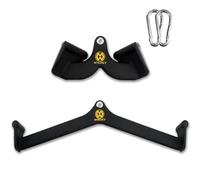 WNOEY LAT Pulldown Attachment,Back Tricep Bar Strength Training,Handle Grips LAT Pull Down Bar Press Down Exercises
