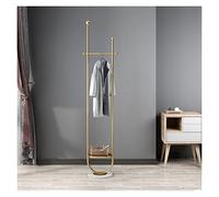 Wnota Coat Rack Metal Coat Rack Household Floor-standing Coat Stand Bedroom Corridor Hanger With Tray Marble Base Coat Stand (Blue : Onecolor, Size : 191 * 33cm)