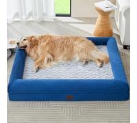 WNPETHOME Giant Dog Bed, Washable Dog Couch with Removable Waterproof Cover, Orthopedic Large Pet Sofa Bed with Bolster Sides for Sleeping