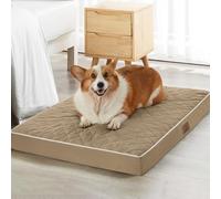 WNPETHOME Orthopedic Dog Bed for Crate, Waterproof Extra Large Dogs Bed with Removable Washable Cover, Multi-Needle Quilting Dogs Crate Beds