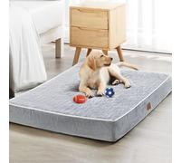 WNPETHOME Orthopedic Dog Bed for Large Dogs, Waterproof Dog Bed with Removable Washable Cover and Non-Slip Bottom, Foam Pet Bed Mat, Quilting