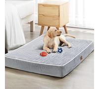 WNPETHOME Orthopedic Dog Beds for Large Dogs, Extra Large Waterproof Dog Bed with Removable Washable Cover and Non-Slip Backing, Egg Crate Foam Pet Bed Mat,