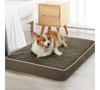 WNPETHOME Orthopedic XL Dog Bed for Crate, Waterproof Extra Large Dogs Bed with Removable Washable Cover, Multi-Needle Quilting Dogs Crate Bed