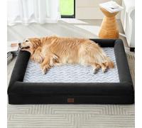 WNPETHOME XL Extra Large Dog Bed, Washable Dog Couch with Removable Waterproof Cover, Orthopedic Large Pet Sofa Bed with Bolster Sides for Sleeping