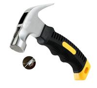 Wnqou 8oz Claw Hammer - Milled Face Camping Mini Hammer with Magnetic, Black