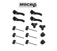 WnSEu Universal Truck Tonneau Cover Replacement and Accessories Part Kit for Hard Tri-fold & Quad-fold Truck Bed Cover Include Nut, T-Bolt and Tonneau Cover Clamp, Rear Clamp