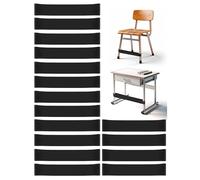 WNSIRVY 16 Pack Chair Bands for Kids with Fidgety Feet, ADHD Tools for Kids, Improve Focus & Reduce Restlessness, Chair Bands for Sensory ADHD ADD Autism - Classroom & Home Must Haves (Black)