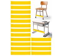WNSIRVY 16 Pack Chair Bands for Kids with Fidgety Feet, ADHD Tools for Kids, Improve Focus & Reduce Restlessness, Chair Bands for Sensory ADHD ADD Autism - Classroom & Home Must Haves (Yellow)