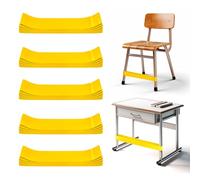 WNSIRVY 25 Pack Chair Bands for Kids with Fidgety Feet, ADHD Tools for Kids, Improve Focus & Reduce Restlessness, Chair Bands for Sensory ADHD ADD Autism - Classroom & Home Must Haves (Yellow)