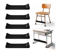 WNSIRVY 25 Pack Chair Bands for Kids with Fidgety Feet, ADHD Tools for Kids, Improve Focus & Reduce Restlessness, Chair Bands for Sensory ADHD ADD Autism - Classroom & Home Must Haves (Black)
