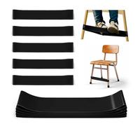 WNSIRVY 5 Pack Chair Bands for Kids with Fidgety Feet, ADHD Tools for Kids, Improve Focus & Reduce Restlessness, Chair Bands for Sensory ADHD ADD Autism - Classroom & Home Must Haves (Black)